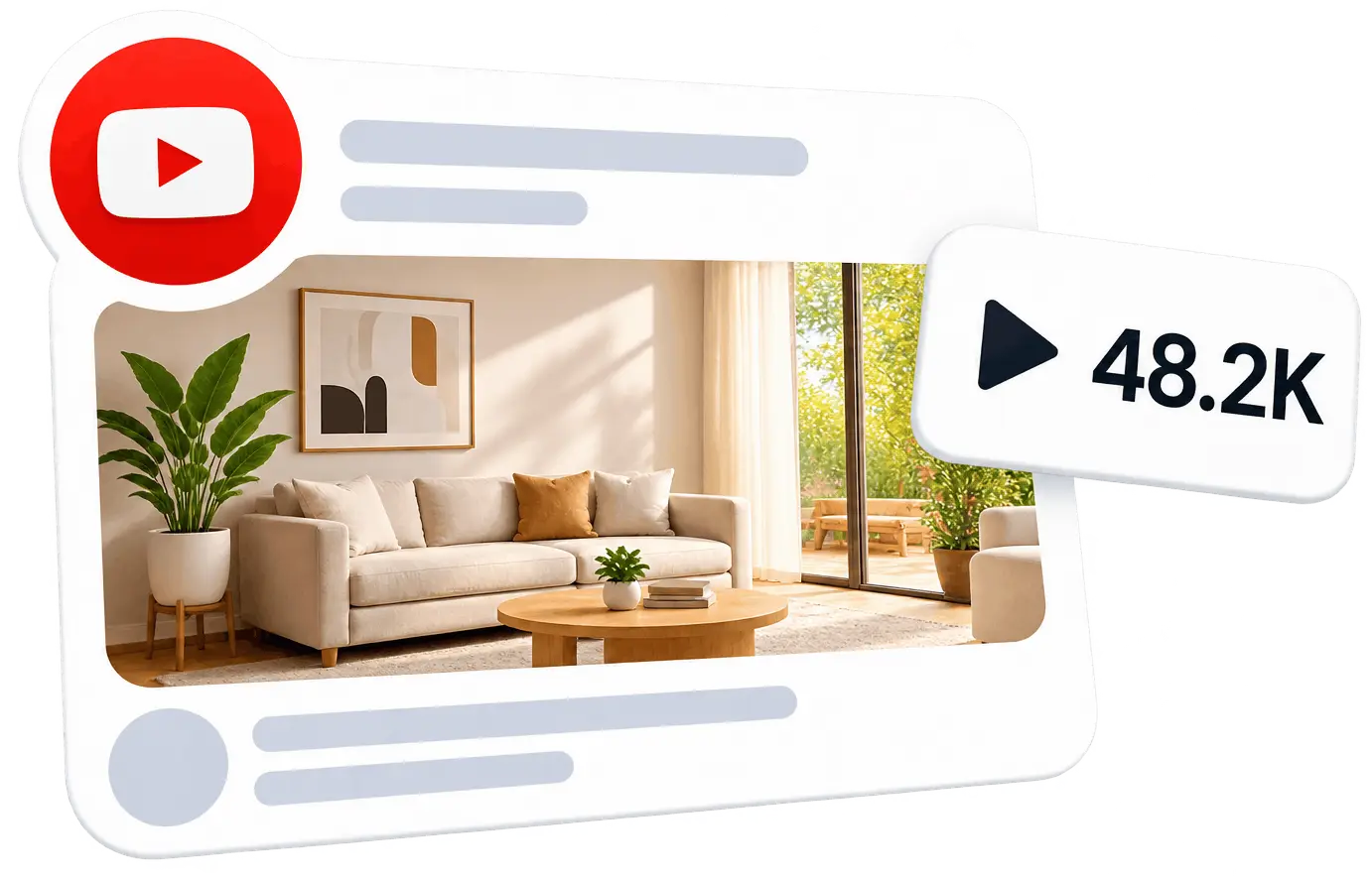 YouTube social media campaign card